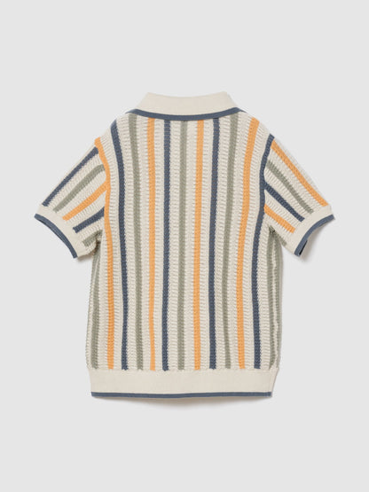 Turuncu Polo Yaka Triko T-shirt