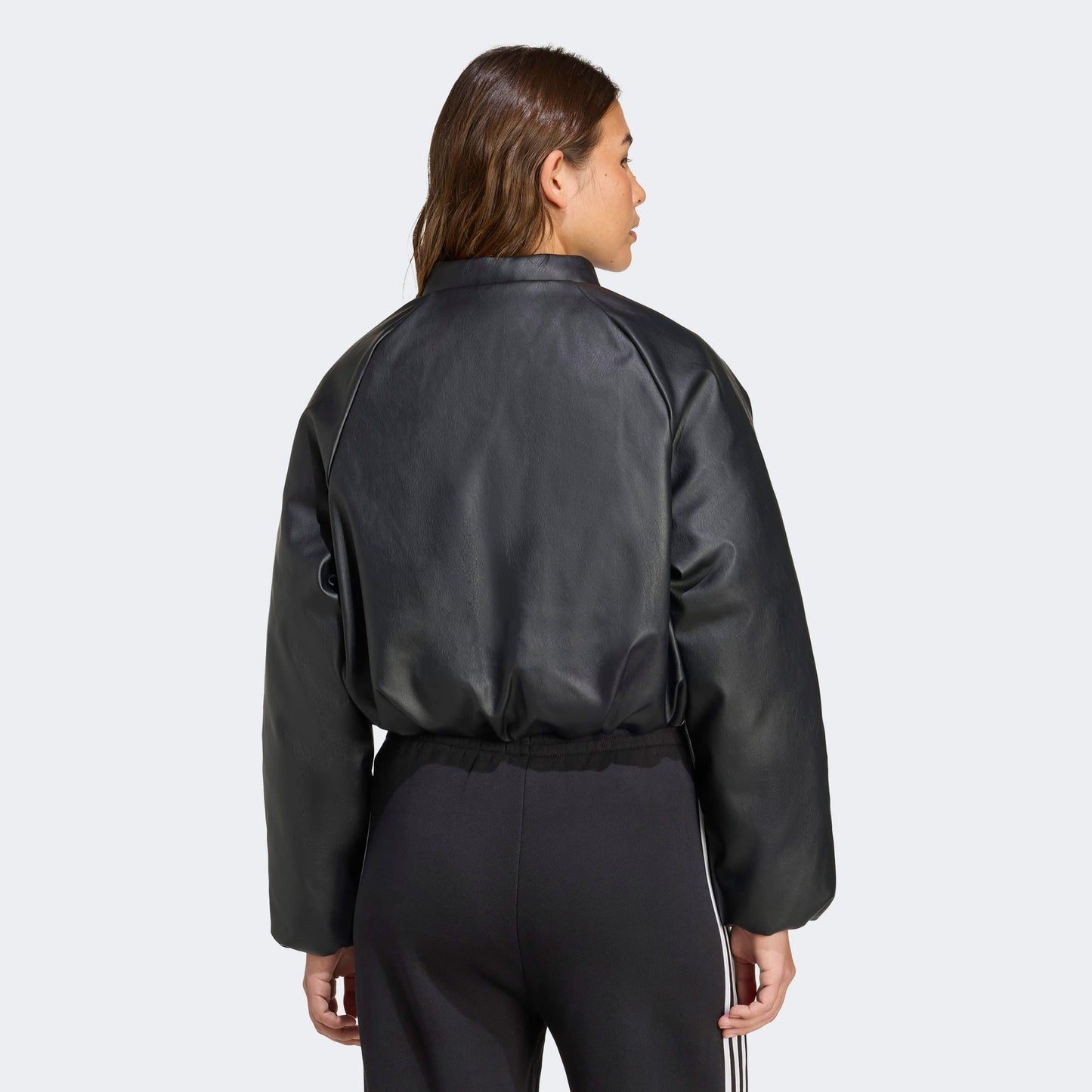 Adidas Pleather Bomber Kadın Siyah Ceket