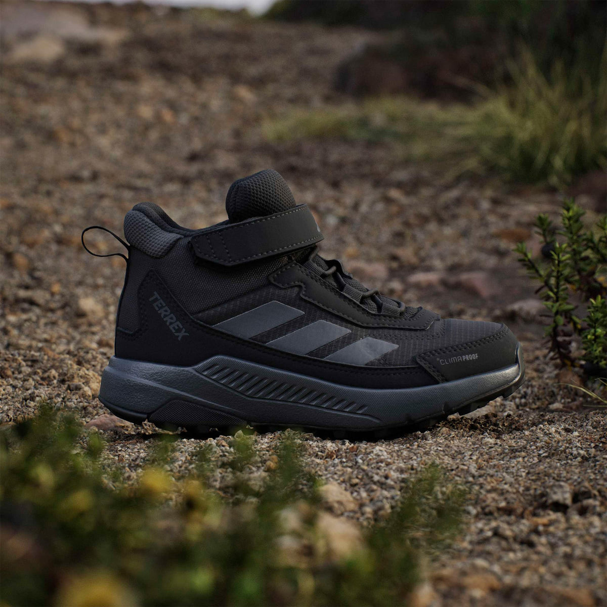 Adidas Terrex Anylander Mid Cp Comfort Çocuk Siyah Koşu Ayakkabısı