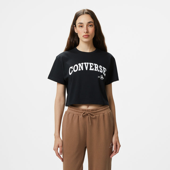 Converse Retro Chuck Kadın Siyah T-shirt