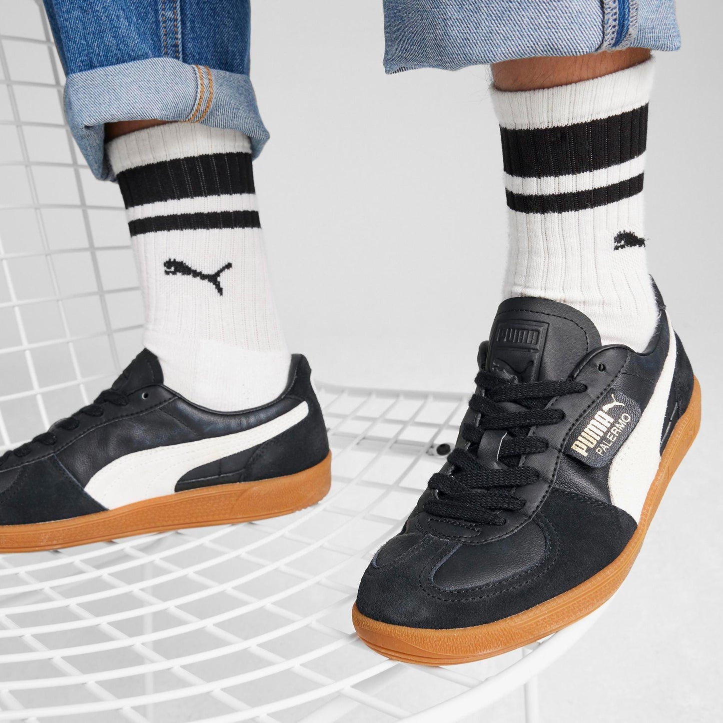 Puma Palermo Leather Unisex Siyah Spor Ayakkabı