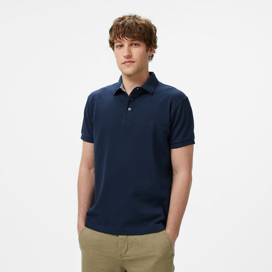 Nautica Erkek Lacivert Classic Fit Polo Yaka T-shirt