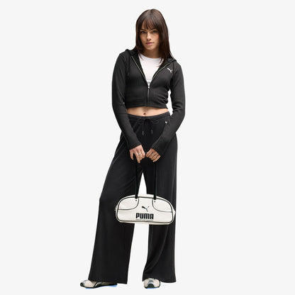 Puma Essential Ribbed Kadın Siyah Sweatshirt