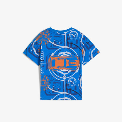 Puma Hot Wheels Graphic Çocuk Yeşil T-shirt