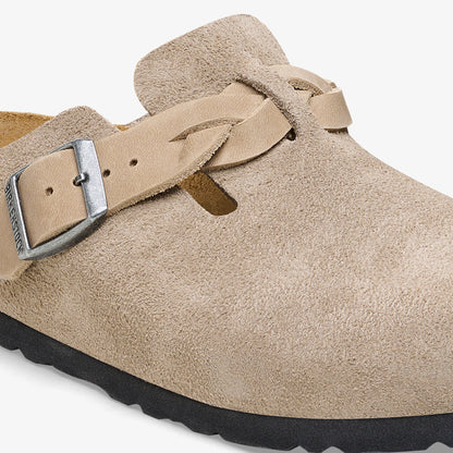 Birkenstock Boston Vl Braided Kadın Kahverengi Terlik