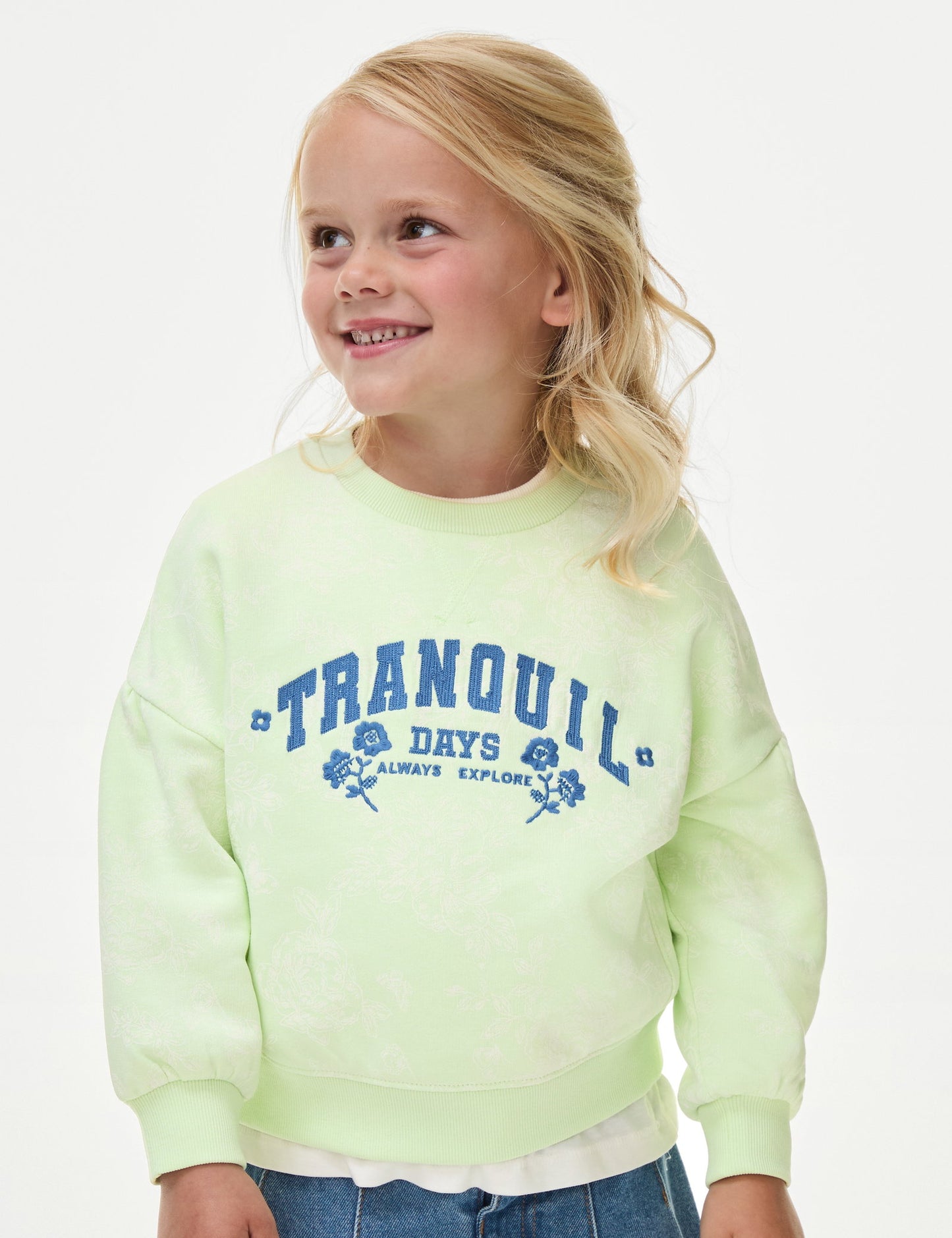 Batik Desenli Sweatshirt (2-8 Yaş)