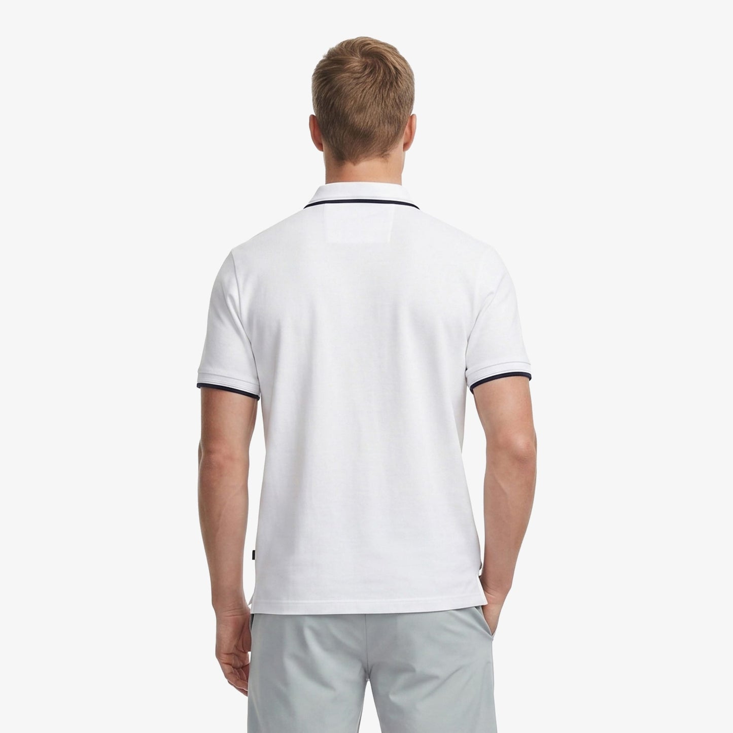 Nautica Erkek Beyaz Regular Fit Pima Cotton Polo Yaka T-shirt