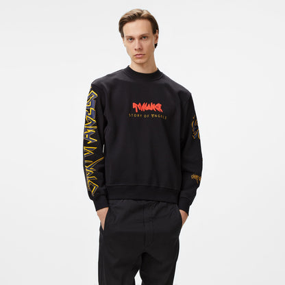 Story Of Angels Budha Dream Water Colour Erkek Siyah Sweatshirt