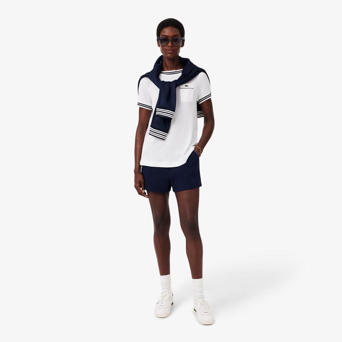 Lacoste Regular Fit Kadın Beyaz T-shirt