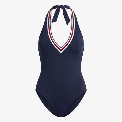 Tommy Hilfiger Global Stripe Kadın Lacivert Mayo