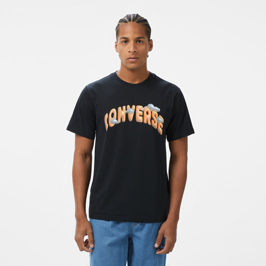 Converse Classic Erkek Baskılı Siyah T-shirt