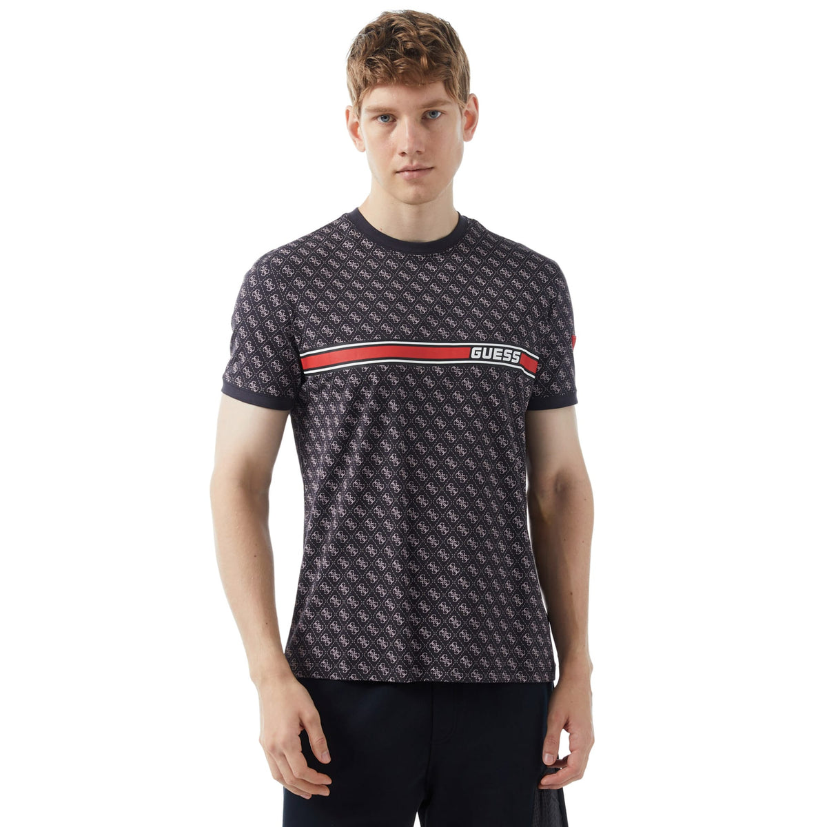 Guess Jamey Mid Organic Erkek Siyah T-shirt