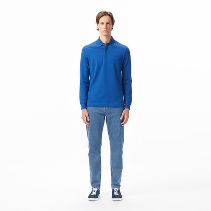 Lacoste Erkek Regular Fit Uzun Kollu Koyu Mavi Polo