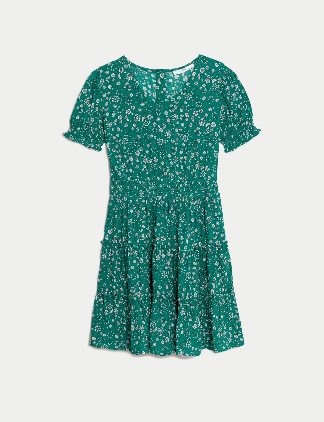 Kısa Kollu Mini Elbise (6-16 Yaş)