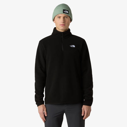 The North Face Glacier Fleece Erkek Fermuarlı Siyah Polar Üst