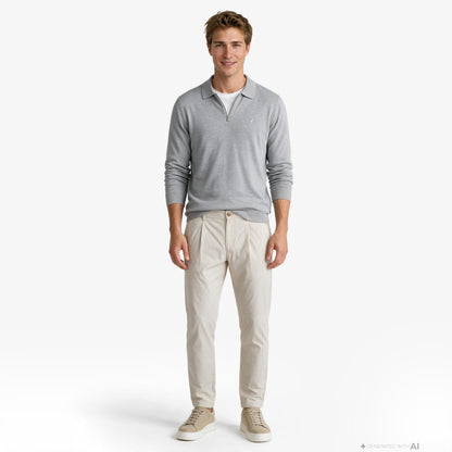 Nautica Erkek Gri Regular Fit Triko