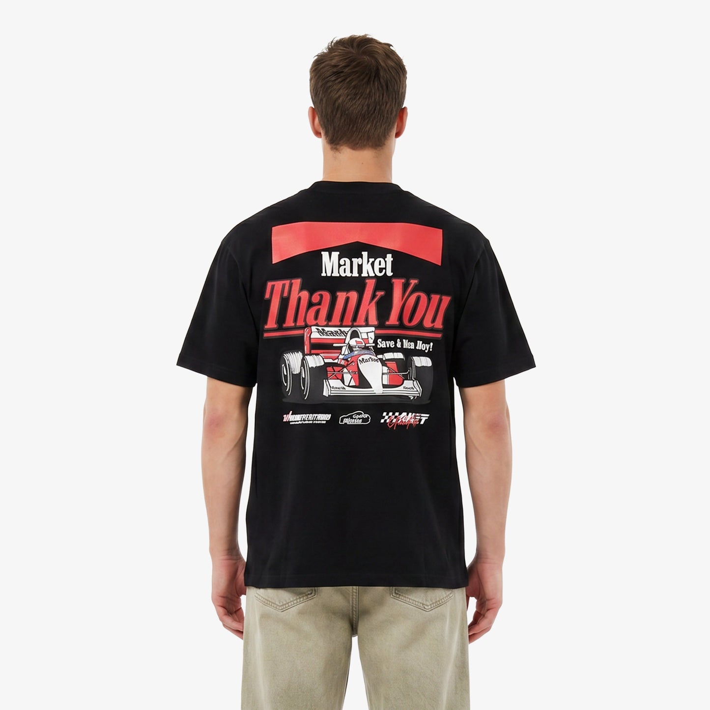 Market Have A Nice Race Erkek Siyah T-shirt