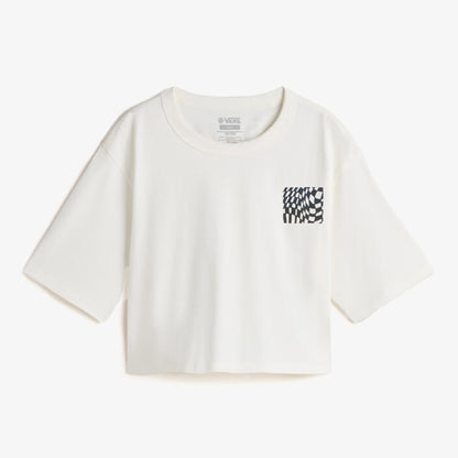 Vans Mte Wildthorn Reflective Boxy Fit Kadın Krem T-shirt