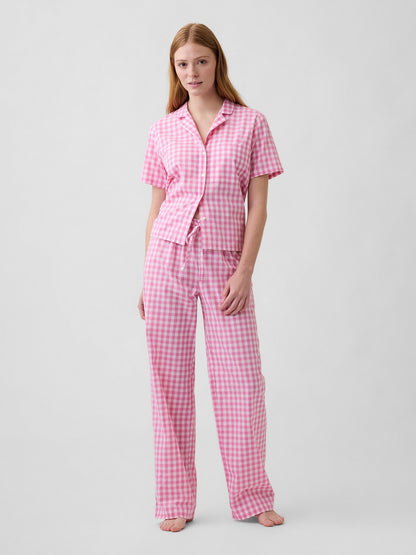 Açık Pembe Poplin Pijama Altı