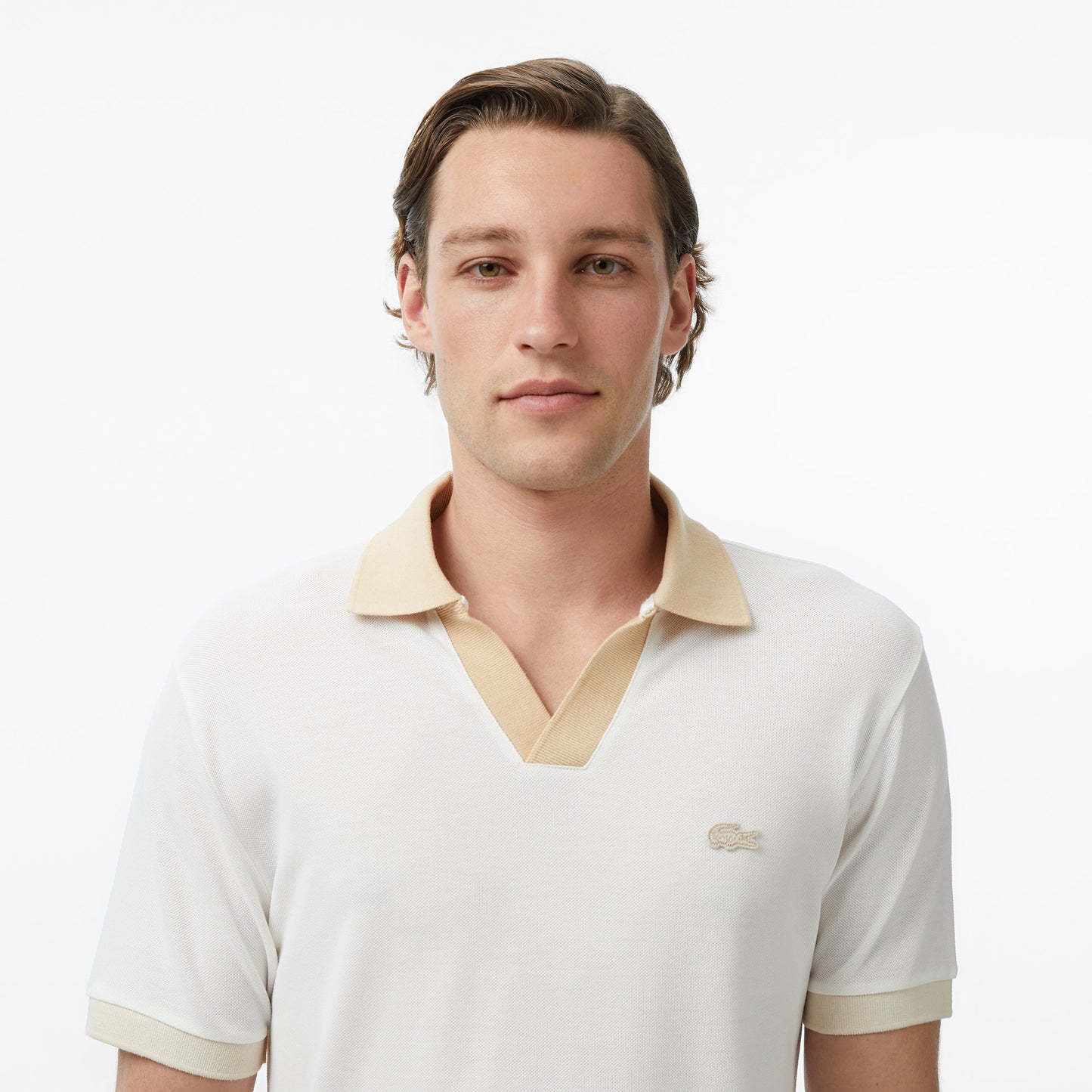 Lacoste Regular Fit Erkek Krem Polo