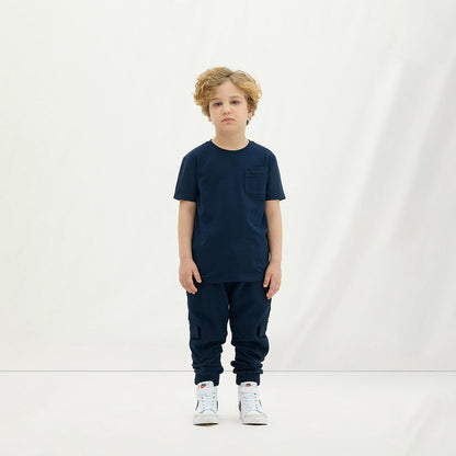 Les Benjamins 402 Çocuk Lacivert T-shirt