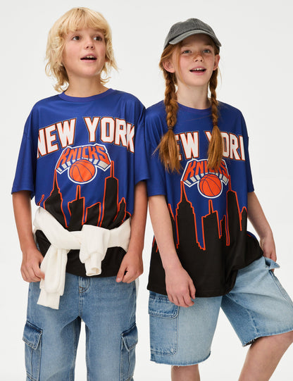 Nba Temalı New York Knicks T-shirt