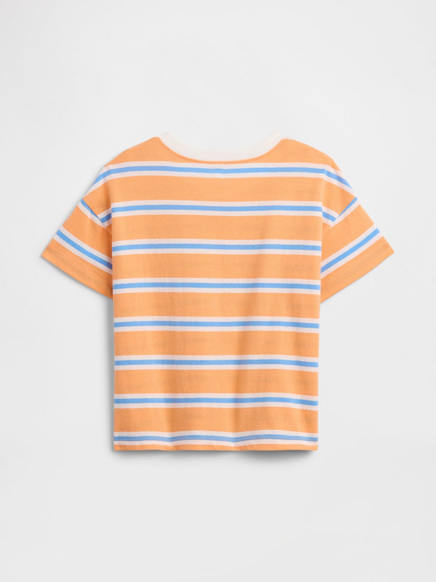 Turuncu Bisiklet Yaka Cepli T-shirt