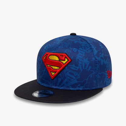 New Era Dc 9fifty Supman Baz Çocuk Mavi Şapka