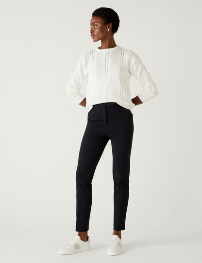 Yüksek Bel Slim Fit Pantolon