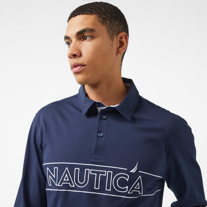 Nautica Erkek Lacivert Polo Yaka T-shirt
