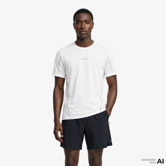 Salomon Shkout Core Stlr Ss Erkek Beyaz T-shirt