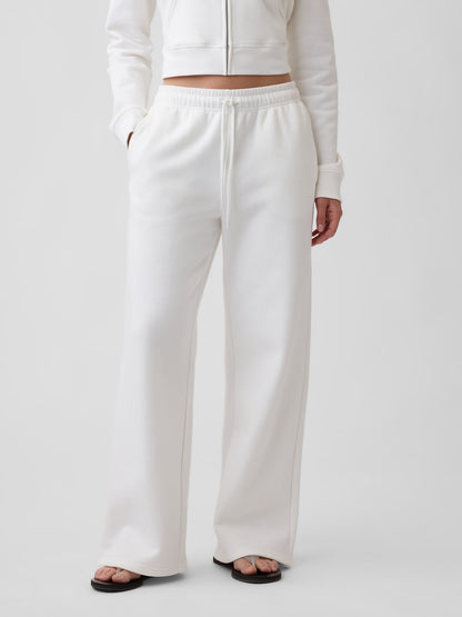 Beyaz Gap Grafik Straight-leg Eşofman Altı