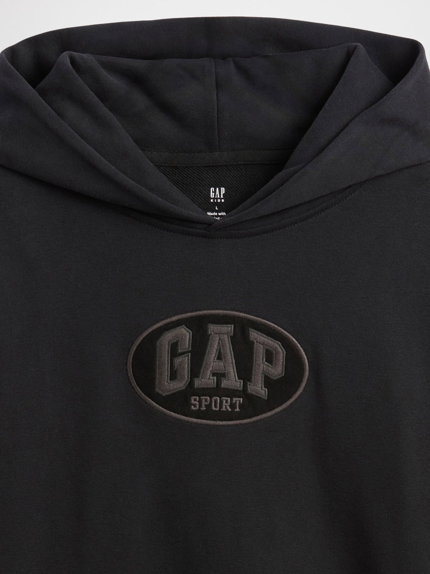 Siyah Vintagesoft Terry Sport Logo Sweatshirt