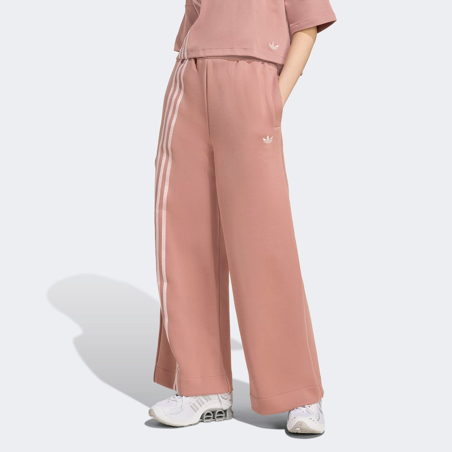 Adidas Off Placed 3 Bant Wide Kadın Pembe Eşofman Altı