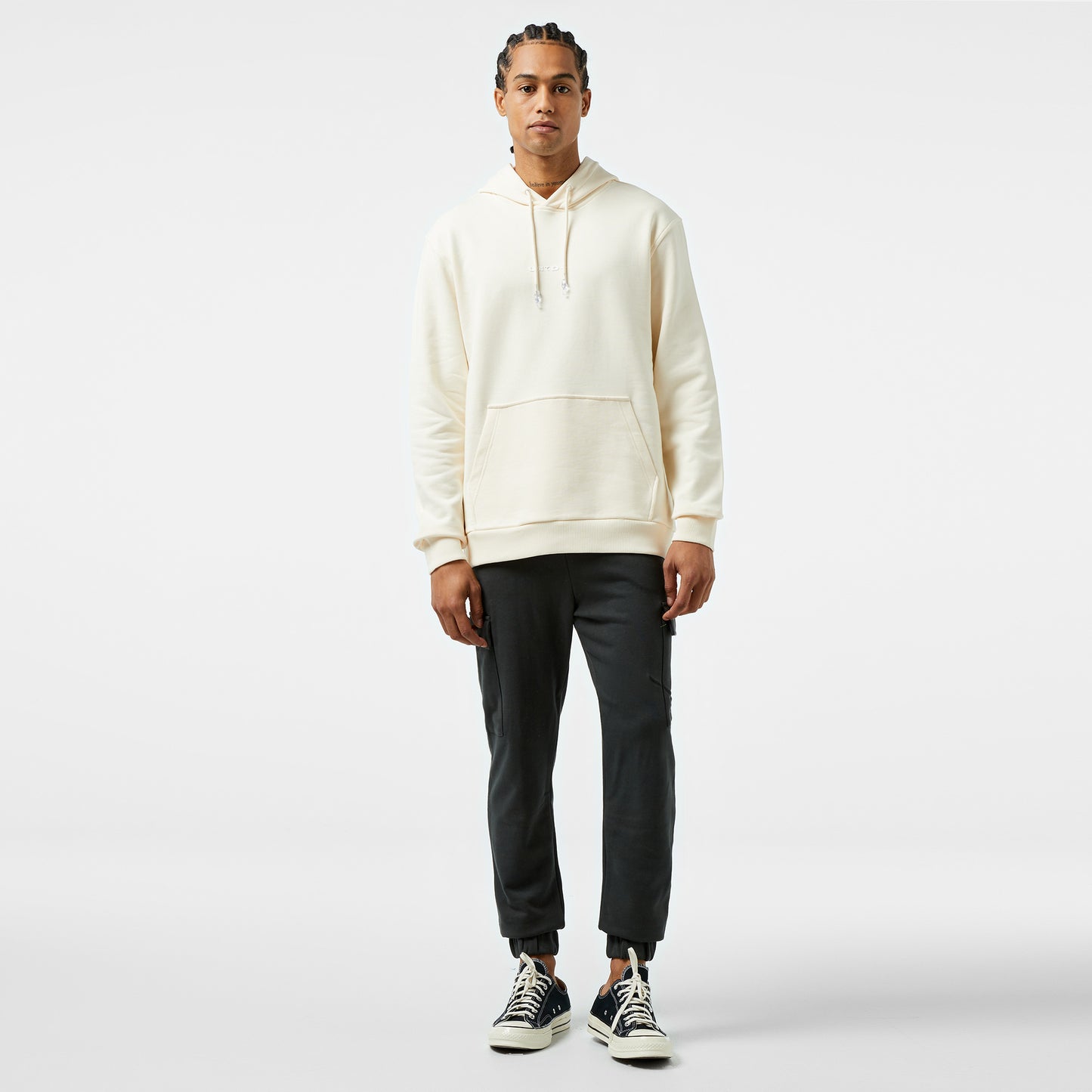 United4 1.0 Essentials Erkek Krem Hoodie