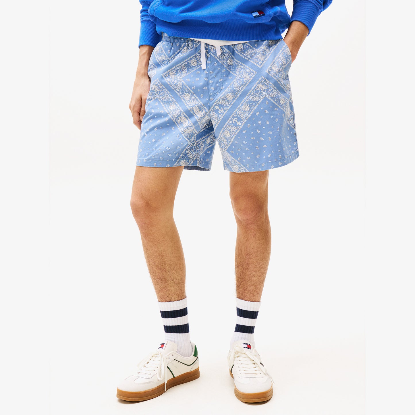 Tommy Jeans Aop Loose Fit Erkek Mavi Deniz Şortu