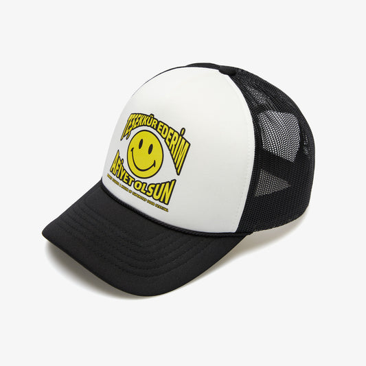 Market X House Of Superstep Smiley Trucker Erkek Beyaz Şapka