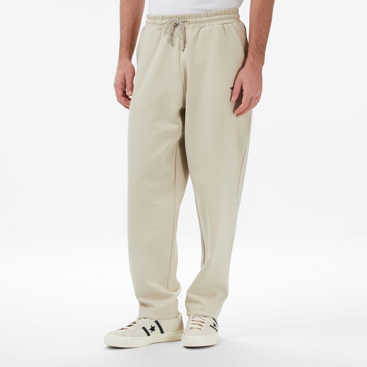United4 Oversize Fit Erkek Krem Eşofman Altı