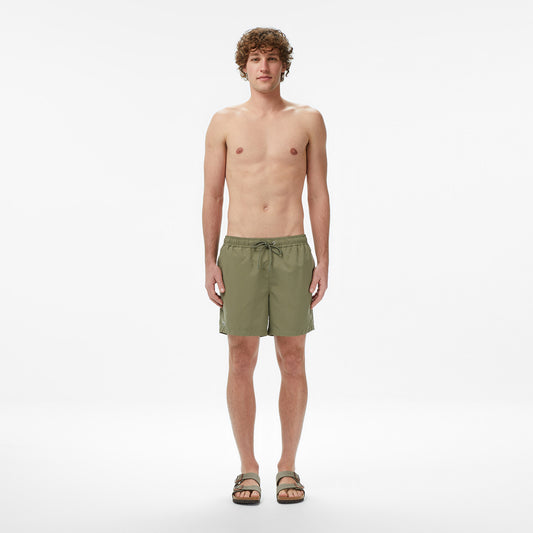 Lacoste Erkek Regular Fit Haki Deniz Şortu