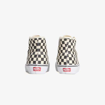 Vans Authentic Hi 2.0 Checkerboard Kadın Siyah Sneaker