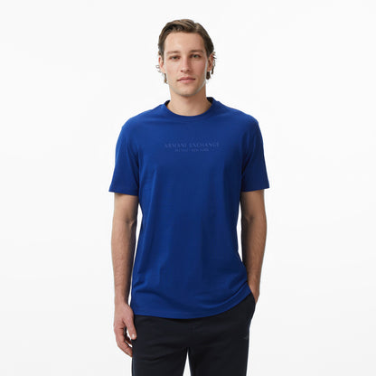 Armani Exchange Erkek Mavi T-shirt