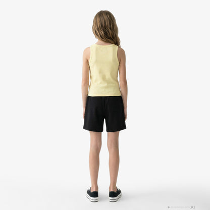 Calvin Klein Logo Çocuk Sarı Kolsuz T-shirt