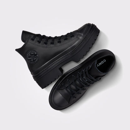 Converse Chuck Taylor All Star Lugged Heel Kadın Siyah Deri Platform Sneaker