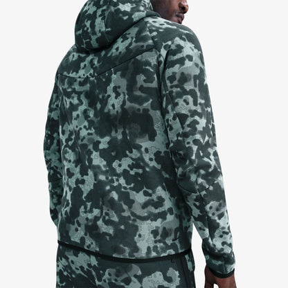 Nike Tech Fleece Kamuflaj Desenli Windrunner Erkek Yeşil Ceket