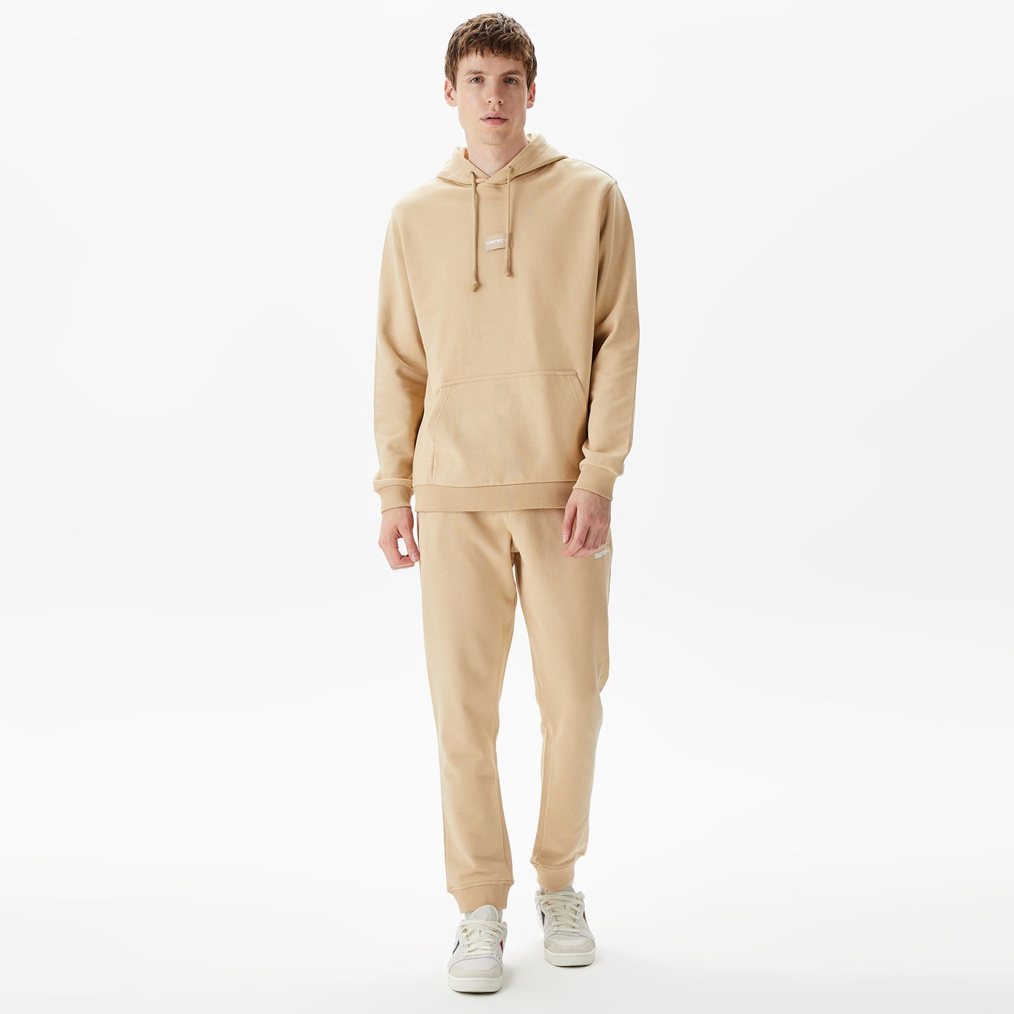 United4 Classic Erkek Krem Hoodie