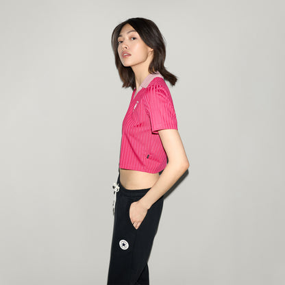 Converse Kadın Gri Polo Yaka T-shirt