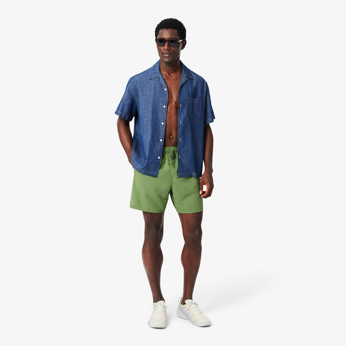 Lacoste Classic Erkek Yeşil Deniz Şortu