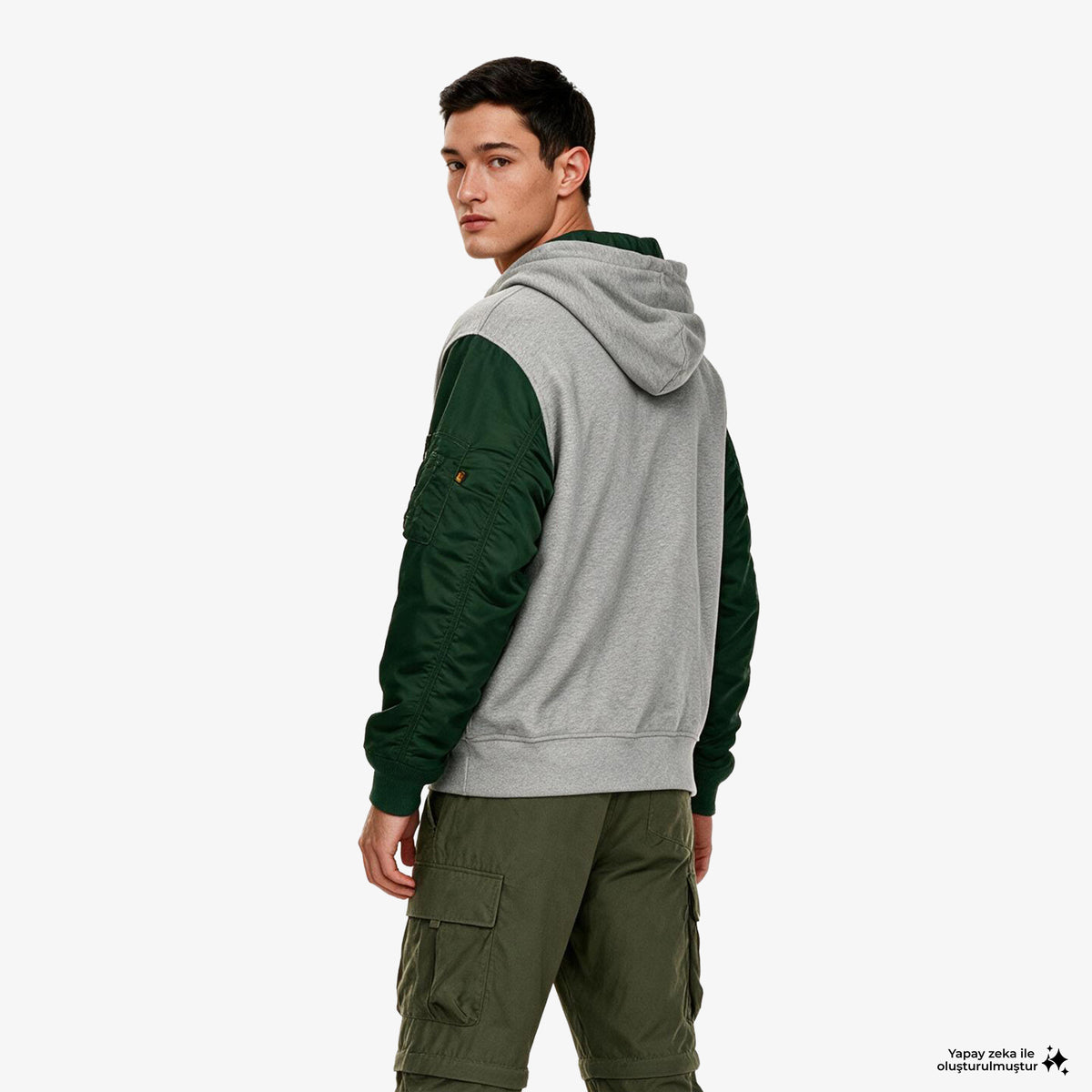 New Era Alpha Industries X Green Bay Packers Ma-1 Erkek Polar Ceket