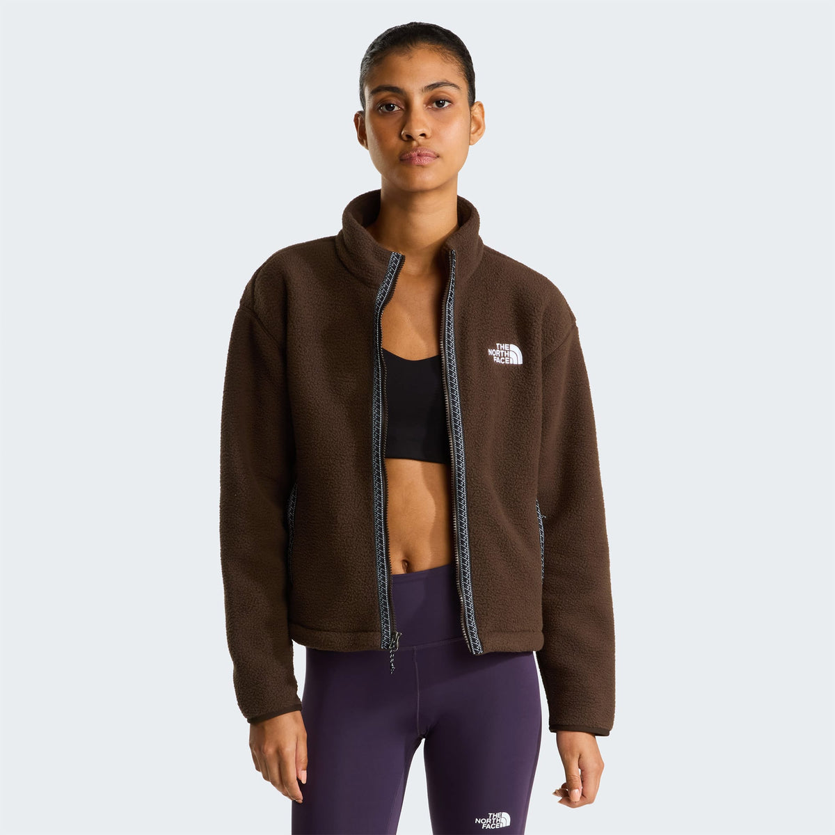 The North Face Fleeski Full-zip Kadın Kahverengi Polar