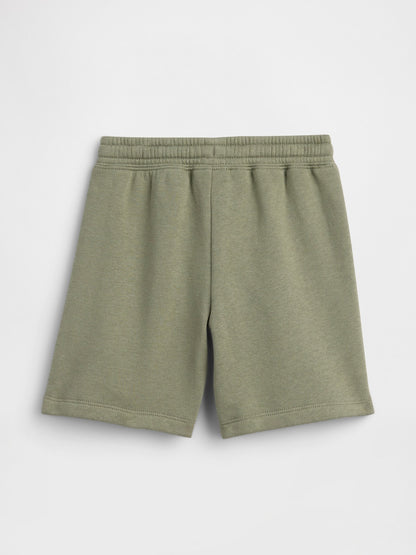 Yeşil Relaxed Pull-on Fleece Şort